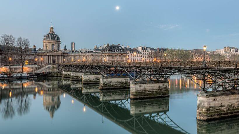 Paryż pociągiem Eurostar - Most Artystów Pociągiem do Paryża - Most Artystów