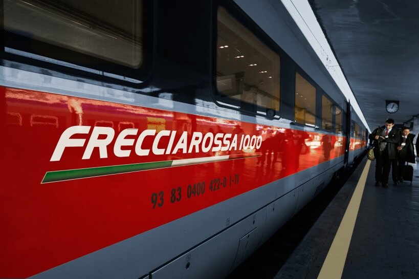 Train Frecciarossa Frecciarossa - visiting Italy by train