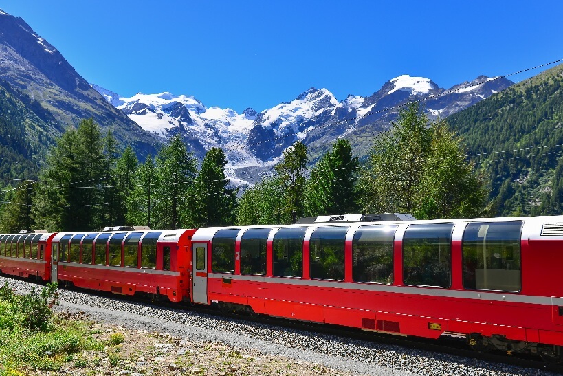 Bernina Express - by train via Switzerland Bernina Express - train ticket