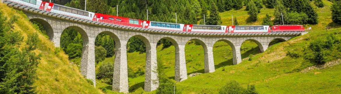 Swiss panoramic railway - Bernina Express Bernina Express - journey along the panoramic route